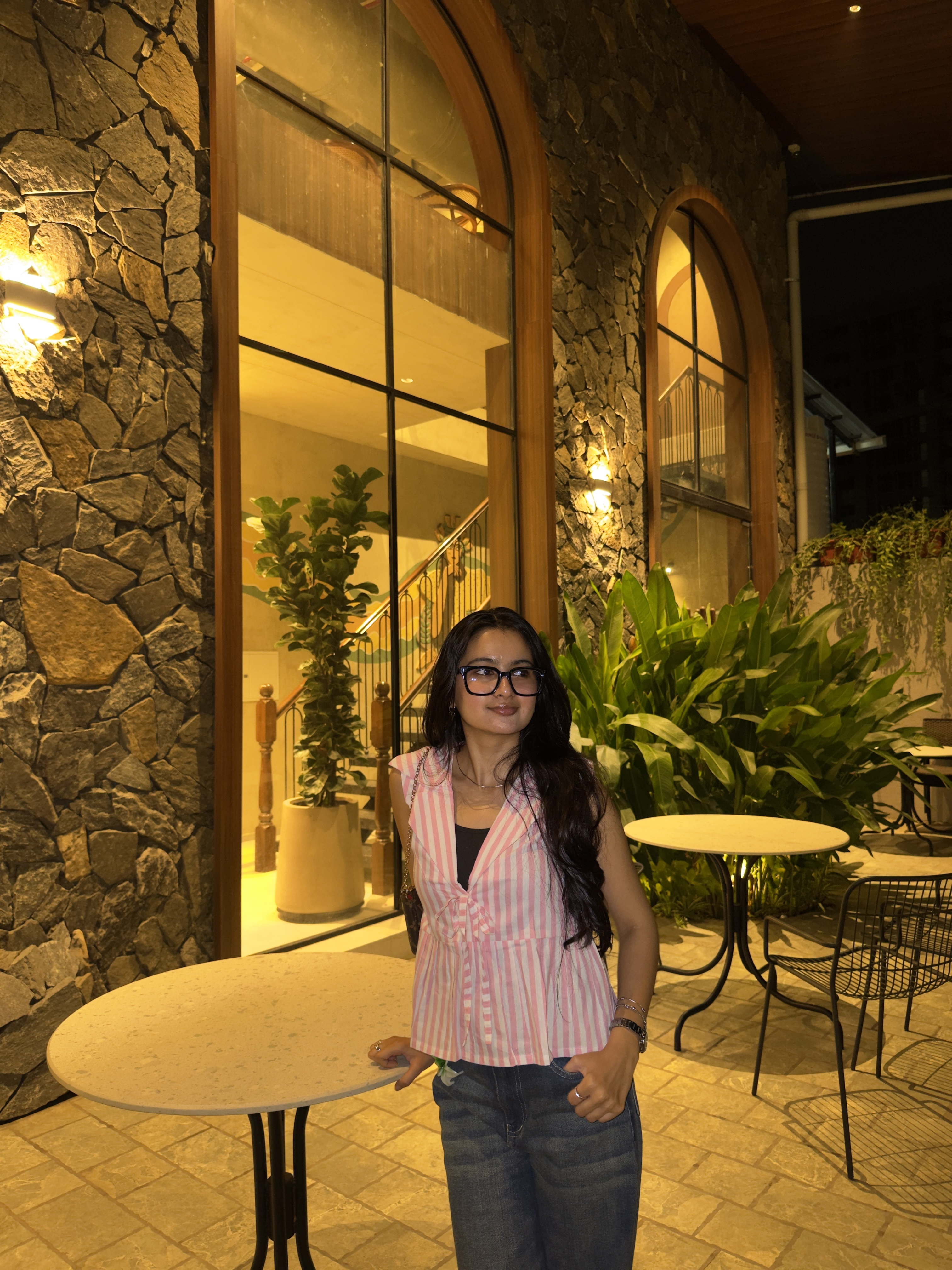 me at a cafe